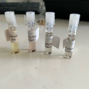 NICHE sample FRAGRANCES set of 4